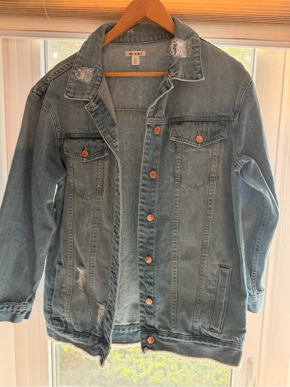 Miami Womens Light Blue Denim Jacket